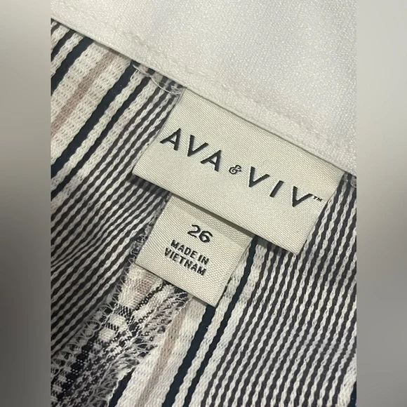 Women's High-Rise Ankle Tapered Pants - Ava & Viv Size 26 NWT Comfort Waist - Picture 6 of 11